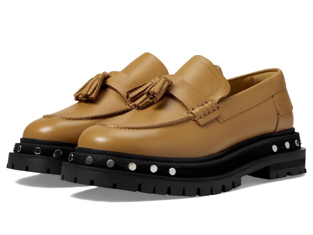 Free People Teagan Tassel Loafers for Women , Caramel Cafe, US 9.5 M